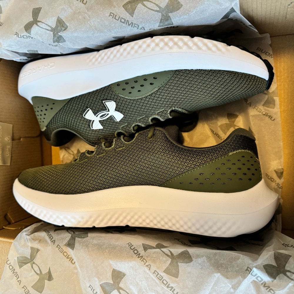 Under Armour Olive Green Athletic Shoes - Picture 9 of 11
